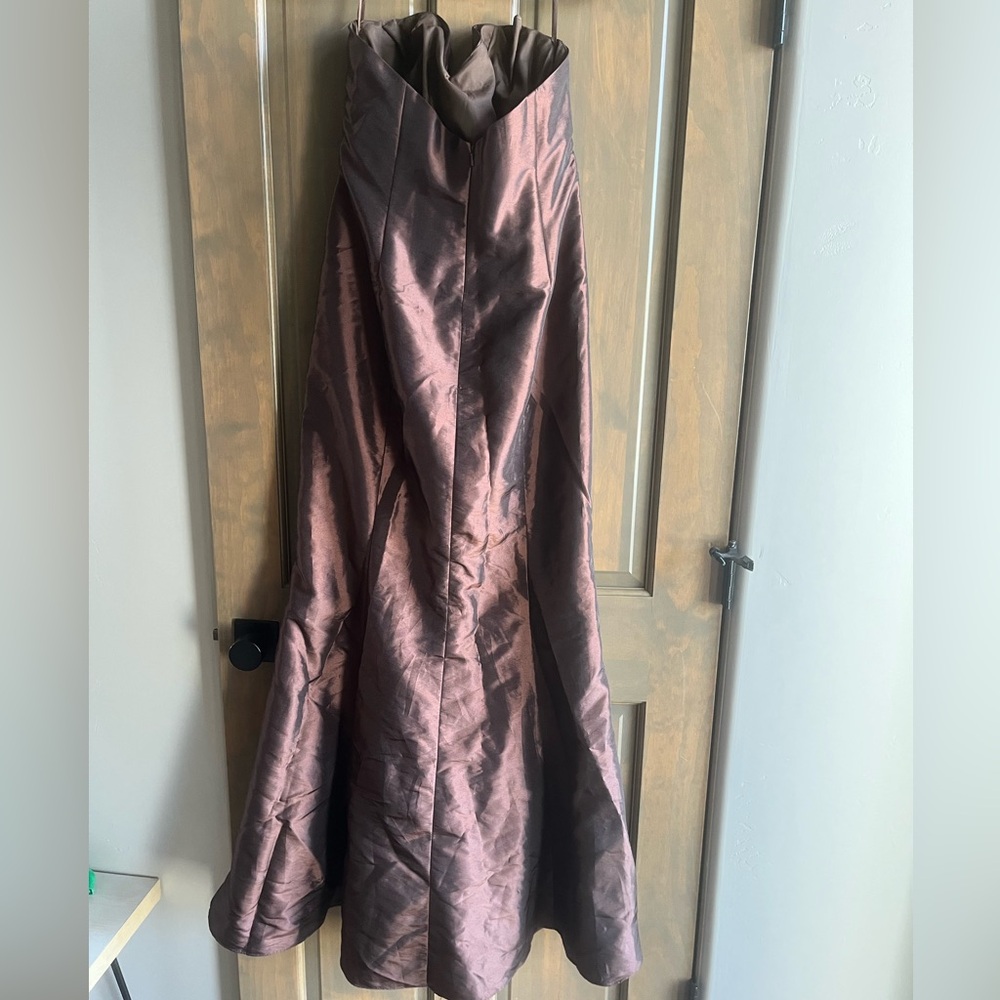 Impression Elegant Strapless Brown Evening Gown B… - image 2